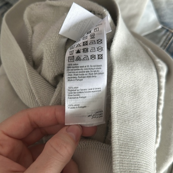 AllSaints Brooke Knit Jacket Hoodie Sweatshirt Wrap Ivory White Oversized Small - Picture 8 of 8